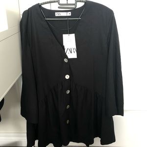 NWT Zara V-Neck Blouse